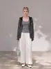 Cárdigan de punto con capucha y cremallera de manga larga a rayas para mujer, Otoño Invierno, Nuevo estilo perezoso, Ropa exterior versátil 2302