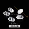Jingdian Jewelry Cristal Natural Columna Hexagonal Doble Punta Cuentas Sueltas Accesorios para Pulseras DIY Accesorios Semi-Terminados Fábrica Venta al por Mayor