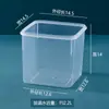 Caja de Almacenamiento Cuadrada de Plástico Plástico con Tapa Sin Tapa Caja Cuadrada Elevada Material de Almacenamiento PP Caja para Cabezas Mini Tamaño Pequeño