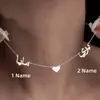 Suministro Exclusivo Transfronterizo para Aliexpress, Collares con Nombre Personalizado de Múltiples Estilos, Colgantes Personalizados de Acero Inoxidable, Joyería para Mujer