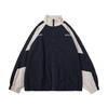 Chaqueta a juego de color nueva primavera 2024, con costuras retro americanas bordadas, holgada, informal, para hombres y mujeres, chaqueta de pareja del mismo estilo