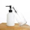 Luxo Leve Estilo Europeu Frasco de Loção de Vidro Transparente Frasco de Álcool em Gel para Mãos Frasco com Bomba Frasco para Shampoo Gel de Banho Banheiro Frasco Refil