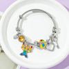 Pulseira de Desenho Animado Fofa Stitch Europeia e Americana de Venda Quente Transfronteiriça Moda Criativa Liga de Zinco Pingente Joias Atacado