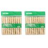 Venda quente com código de barras supermercado grampo de bambu vegetal clipe de estufa clipe de bambu clipe à prova de vento grampo de bambu de bambu doméstico clipe de bambu 04104