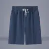 2026 Nuevos Pantalones de Lino Estilo Chino Verano Delgados de Moda para Hombre Shorts de Color Sólido Pantalones Casuales de Algodón y Lino Ropa para Hombre Estilo Chino