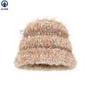 Sombreros Holgados de Punto a Mano con Protección para las Orejas Venta al por Mayor de Fábrica Sombreros de Pescador Forrados de Lana para Mujer Otoño e Invierno Lindos Sombreros Cálidos de Lana Retro