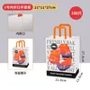 Bolsa para Envasado de Pan, Bolsa de Papel Kraft a Prueba de Aceite, Bolsa para Envasado de Pan Tostado 450g, Envasado de Alimentos, Auto-sellante con Alambre, Engrosada, Impresa