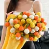 Manta Bouquet de Flores de Rosa Estilo Nuevo Producto Terminado en Colores Degradados, Manta Tejida a Mano, Directo del Fabricante, Regalo para el Cumpleaños de la Mejor Amiga