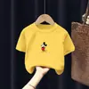 Camiseta de Niña Verano Ropa Infantil 2025 Nueva Camiseta Casual de Algodón para Niños Camiseta de Verano para Niñas