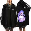 Cazadores de Demonios de Amazon Sudadera con Capucha Estampada de Cazadores de Demonios Cardigan Chaqueta Holgado de Moda