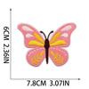 Amazon Nuevo Parche de Tela Bordado de Mariposa Rosa, Dibujo Animado, Barras, Bolsa Decorativa, Flor, Logotipo Bordado