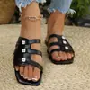 Nuevas sandalias casuales de otoño 2026 sin cordones, simples y versátiles para el uso diario, diseño de una tira, moda femenina de verano, sandalias de exportación transfronteriza