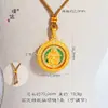Loja de ouro Puzuo mesmo estilo ouro de areia acessórios diy Bao Xianghua Huang Cai Shen Jin Yu Mantang pingente novo estilo chinês colar para mulheres