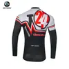 Ropa de Ciclismo de Otoño Xingheng para Hombre Nueva Ropa de Ciclismo Transpirable y Pantalones Ropa de Ciclismo Estampada Tops Largos Transfronterizo