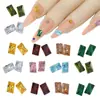 Nuevo taladro de azúcar de cristal 4*6mm para decoración de uñas circonita tamaño pequeño base plateada taladro de azúcar color súper brillante base puntiaguda taladro de uña joyería