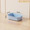 Caja de almacenamiento de escritorio para organizar aperitivos, juguetes y dormitorio, cesta rectangular para comestibles, caja de almacenamiento con tapa para el hogar.