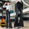 Pantalones para Niñas 2026 Primavera/Otoño Nuevo Estilo Jeans Ajustados para Niños Ropa de Abrigo para Niños Grandes Otoño/Invierno Pantalones Acampanados Elásticos con Felpa