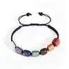 Pulseira Colorida Mais Vendida na Amazon em Vendas Transfronteiriças, Popular na Europa e América, Pedra Olho de Tigre, Joia de Ágata Negra, Pulseira de Pedra Natural