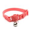 Venta Caliente Nuevos Suministros para Mascotas Collar Impermeable de PVC para Gato Color Macarrón Collar Ajustable para Gato con Cascabel