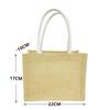 Bolsas SLEED Sin Estampar Mismas Bolsas de Mano para Compras Artísticas DIY Buenos Productos Venta al por Mayor Bolsas de Lino Yute Logo Estampado
