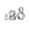 Venta al por mayor de fábrica En stock Tuercas de acero inoxidable 304 Din934 Tapas hexagonales para tornillos A2-70M3M6M8M10