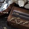 Decoraciones para uñas serie candado clave aleación Fujia Qianjin candado de amor estrella moño taladro de uñas tridimensional
