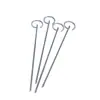 Estacas de solo tipo G Estacas de solo pontiagudas com revestimento em pó antiferrugem Estacas de fixação para tecido de filme anti-ervas daninhas de jardim Estacas de plugue de solo para rede de toldo de barraca