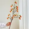 Caqui Caqui Ruyi Simulación Fruta de Caqui Adorno Flor de Mesa Flor Falsa Decoración de Entrada de Escritorio Adorno Dropshipping