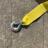 Cuerda de remolque de doble gancho transfronteriza de polipropileno y nailon amarillo de 5 m, cuerda de arrastre para coche, correa de remolque de rescate