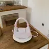 Bolso de Mano Pequeño de Moda Shuai Mi para Mujer, Bolso Retro de Media Luna de Alta Apariencia Nuevo, Bolso Cruzado de Hombro de Nicho Estilo Coreano