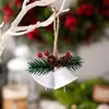 Nuevas Decoraciones Navideñas de Haobei, Colgantes Creativos de Cascabeles Rojos Pequeños, Decoración del Hogar, Colgantes de Árbol de Cascabeles Dorados