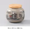 Latas de Té Cerámicas para Hogar Grandes y Pequeñas Latas Selladas Latas de Almacenamiento de Té Pu'Er Cajas de Té Portátiles Chinas para Latas de Almacenamiento de Té