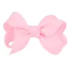 Amazon 3 polegadas Nova Flor em Arco Cor Sólida Versátil Comércio Exterior Artesanal Infantil Flor Bolha Costela com Laço