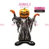 Globos de papel de aluminio de Halloween transfronterizos, con diseños de calavera de pie, momia y fantasma, para decoraciones espeluznantes de fiestas de Halloween