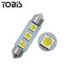Luz LED de techo para coche Ubisse de doble punta 5050, 3 luces, luz trasera para caja, doble punta, 3 SMD, 36 mm, 39 mm y 41 mm