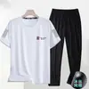 [Conjunto de Dos Piezas] Camiseta Deportiva para Hombre 2026 Verano Sensación de Hielo Cuello Redondo Top Versátil para Correr Camiseta de Secado Rápido