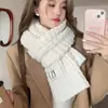 2026 Nuevo Versátil Estilo Coreano Calentador de Cuello Lindo Suave Grueso Rosa Tejido Bufanda de Lana para Niñas en Invierno