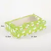 Caja Ventana Mochi de Nieve Dibujos Animados 2/4/6 Piezas Caja de Pastel de Luna Empaque de Galletas Qing Tuan Caja de Regalo