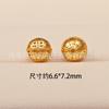 Plata S925 oro antiguo accesorios de calabaza con agujero Dios de la Riqueza billetera de bambú diy pulsera collar colgante accesorios