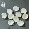 Al por mayor Ágata Blanca Hielo Lichi Natural Cerradura de Bebé Ruyi Colgante Collar Bendición Regalo de Cumpleaños Bendición para Transmisión en Vivo