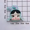 Nuevo producto cara brillante bebé llorando caricatura niña resina accesorios diy pegamento crema funda de teléfono móvil taza de agua zapatos accesorios accesorios