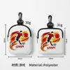 Cartera de Monedas Impresa para la Copa Mundial 2026 Bolsa de Almacenamiento para Cable de Datos y Auriculares con Llavero de Hebilla Bolsa de Almacenamiento