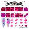 Explosiones transfronterizas Halloween arte de uñas lentejuelas polvo de purpurina esmalte de uñas pegamento accesorios de slime accesorios de arte de uñas