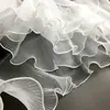 Encaje Hilo de Borde de Pastel Grande Tejido Borde de Tela Diseño de Onda Plisada Accesorios de Diseñador Volante Borde de Organza Borde Tridimensional