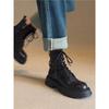 Botas Martin de Solado Grosso para Mulheres 2026 Outono e Inverno Novo Estilo Britânico Cool com Cadarço Botas Curtas para Pessoas Baixas