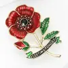 Nuevo Broche Creativo de Aleación Esmaltada de Flor de Amapola, Moderno y Versátil, Pin de Accesorio para Broche de Traje de Mujer