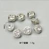 Botones de circonio de alta calidad botones de cristal de mariposa copo de nieve botones de cristal para bricolaje traje abrigo abrigo gemelos broche accesorios