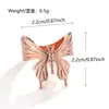 Hebilla Metálica para Bufanda de Mariposa Tridimensional Lujo Ligero Diseño de Nicho Hebilla Versátil para Nudo de Esquina de Bufanda