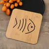 Tapete de flor carbonizada restaurante casa anti-queimadura isolamento tapete uma variedade de desenhos animados fofos tapete de mesa porta-copos atacado