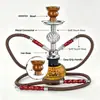 Producto nuevo transfronterizo directo del fabricante, en stock, juego pequeño de cachimba árabe, shisha barato nuevo de doble tubo